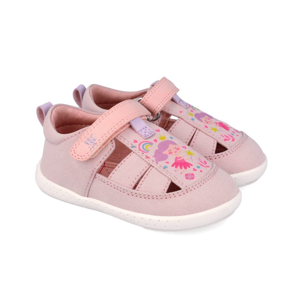 Dívčí barefoot sandály LONA PRINCESA ROSA Biomecanics 262342-A032 - 25