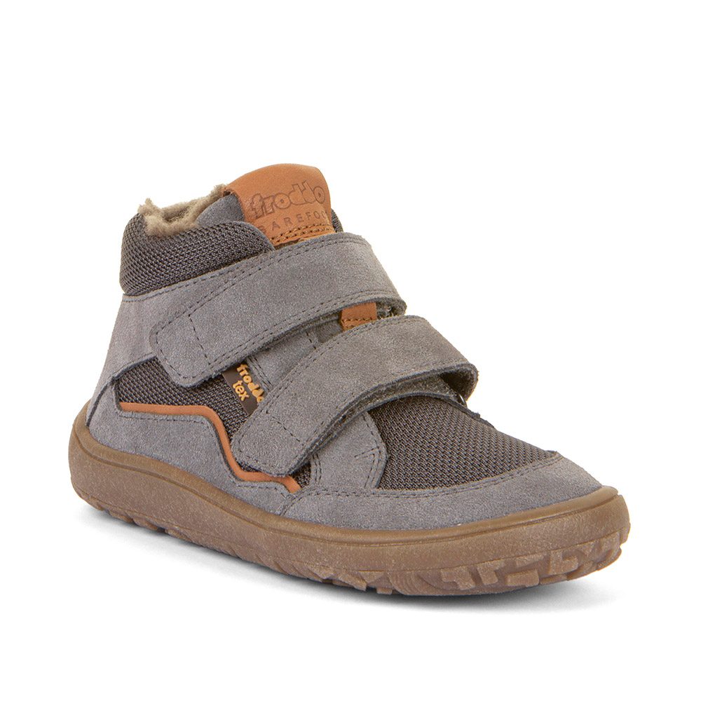 Dětské zimní barefoot boty TEX WOOL Gray, Froddo, G3110254-3W, šedá - 35