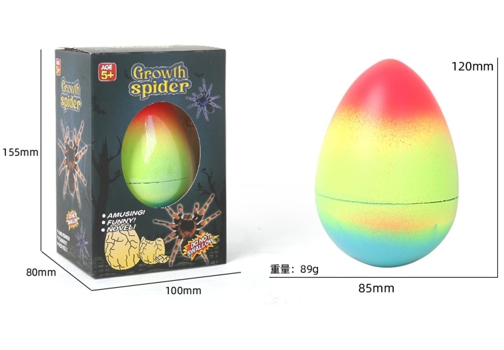 Levně Vejce rostoucí pavouk 12 cm, Wiky, W057034