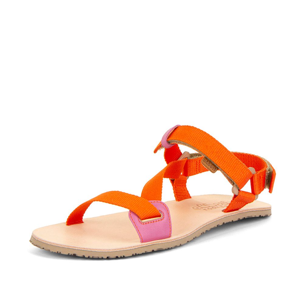 Levně Dívčí barefoot sandály FLEXY STRAPS Orange Froddo G3150284-5 oranžová - 34