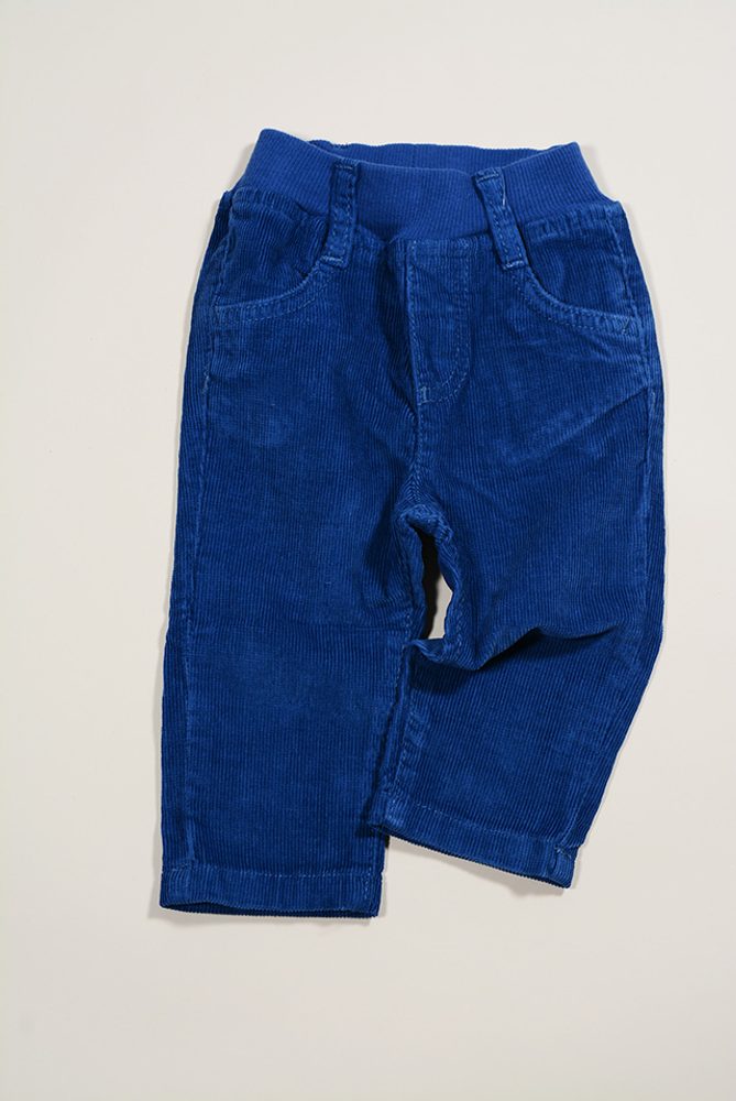 Levně kalhoty manžestrové, Sobe, 15KENPAN55, modrá - 56 | 1m