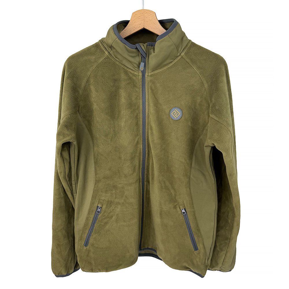 Outdoorová fleezová mikina na zip Pidilidi PD1171-14 Khaki - XL