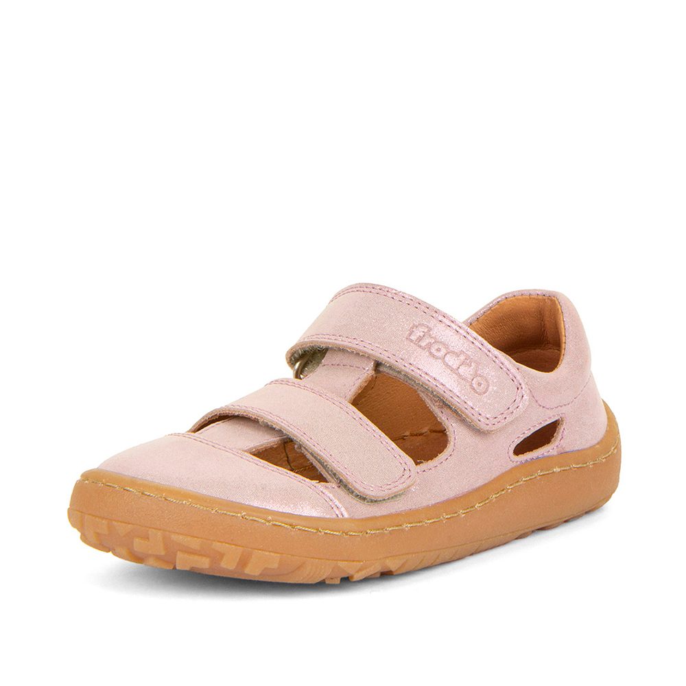Levně Dívčí barefoot sandály SANDAL Pink Shine Froddo G3150266-9 růžová - 33