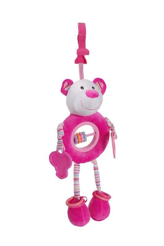 E-shop Baby hračka s tvarmi a klipom, Pidilidi, 5029, růžová