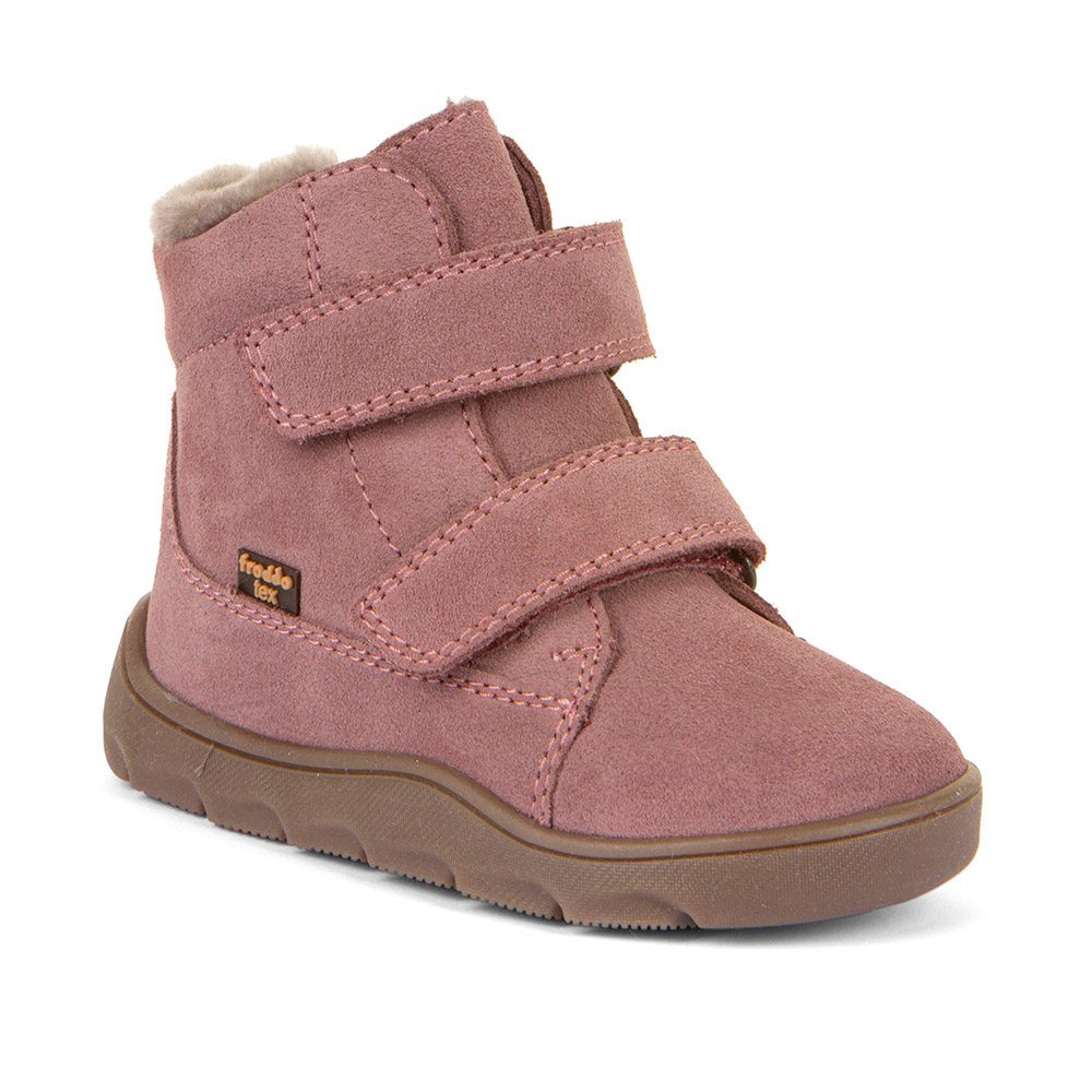 Dievčenské zimné barefoot topánky ZERU TEX FURRY Dark Pink Froddo G2110151-5 - 20