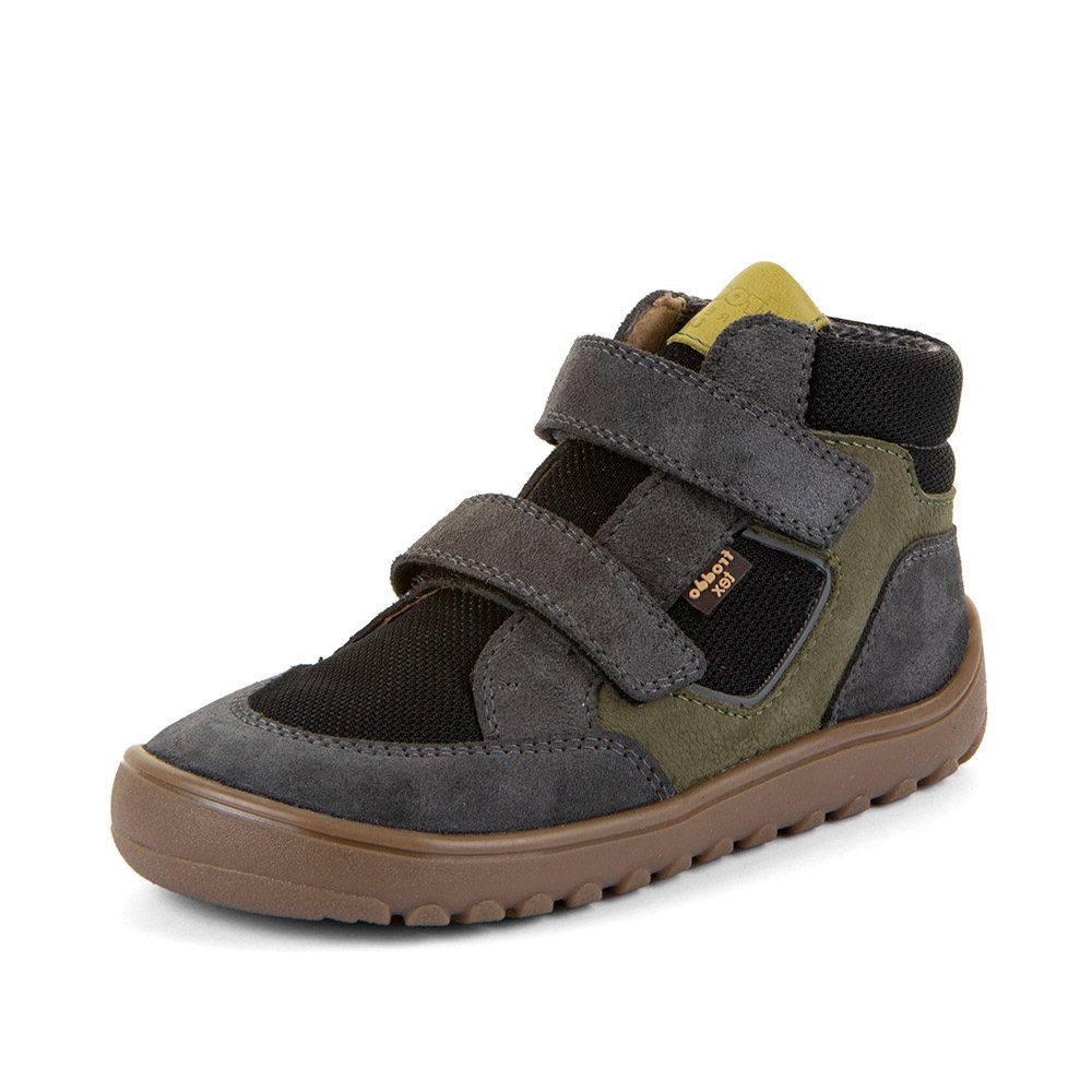 Dětské celoroční kotníkové barefoot boty UP HILL TEX GREY/BLACK Froddo G3110281-3 - 30