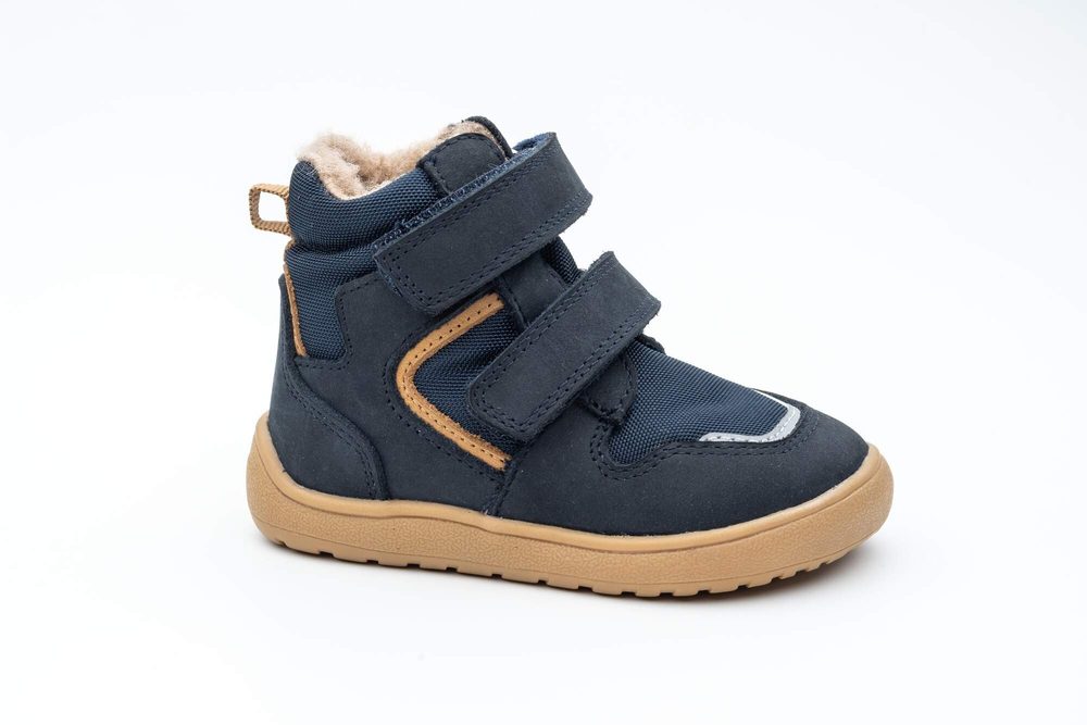 Chlapecké zimní barefoot boty PRO-tex  GERO DENIM - 27