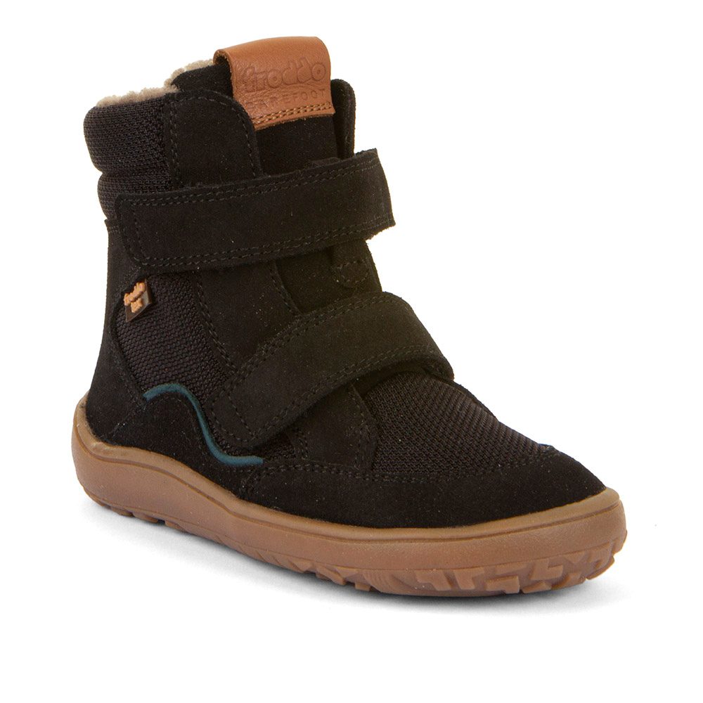 Dětské zimní barefoot boty TEX WINTER Black Froddo G3160247-16 - 25