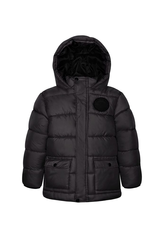 Chlapčenský nylonový kabát Puffa, Minoti, 11COAT 11, čierny - 98/104 | 3/4let