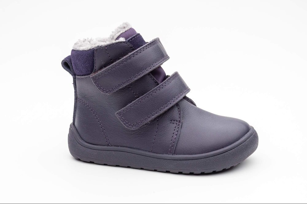 Dívčí zimní barefoot boty PRO-tex BEKA PURPLE - 35