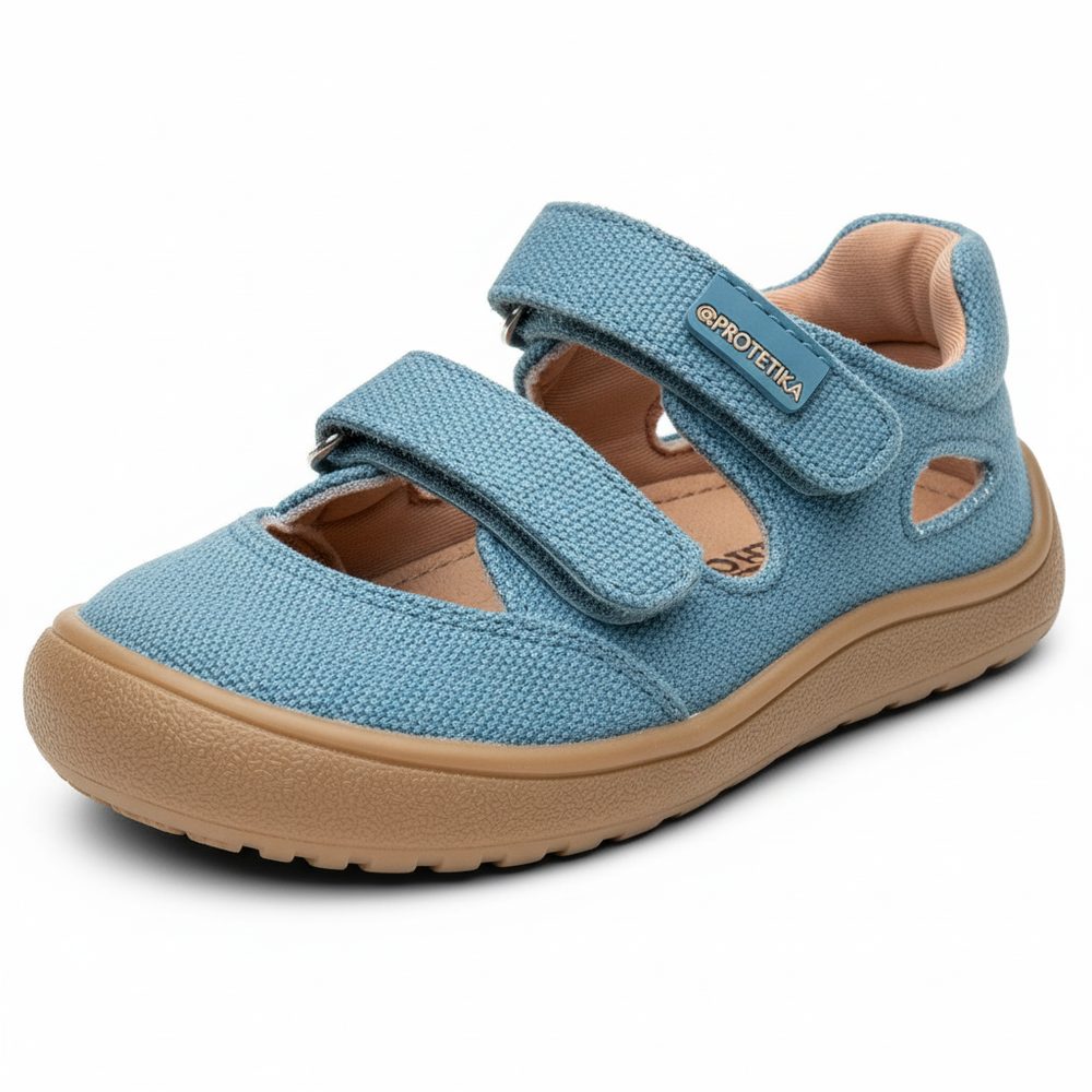 Chlapecké barefoot sandály PROTETIKA TAFI JEANS modrá - 31
