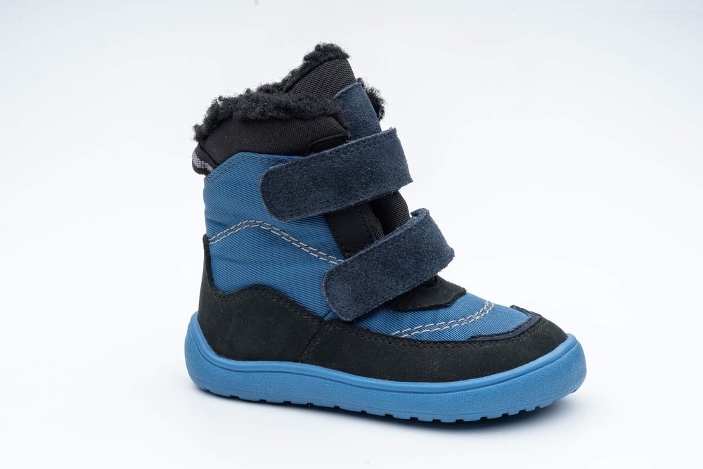 Chlapecké zimní barefoot boty PRO-tex NUT BLUE - 23