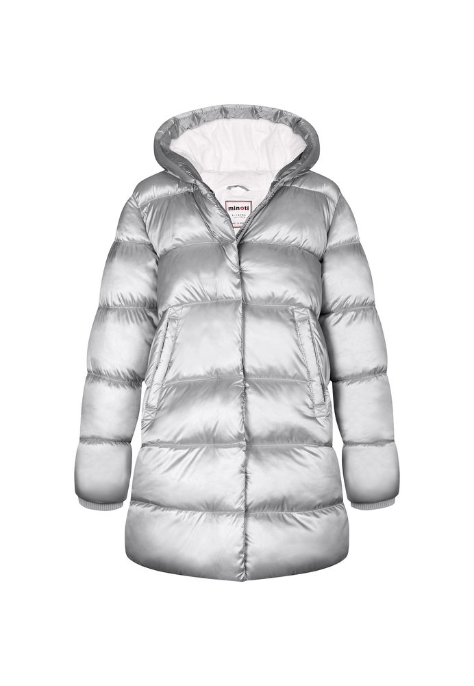 Kabát dívčí nylonový Puffa podšitý microfleecem, Minoti, 12COAT 3, holka - 98/104 | 3/4let