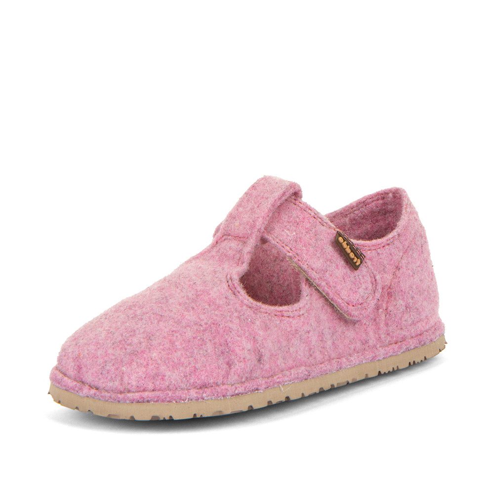 Levně Dívčí barefoot bačkory FLEXY WOOLY Pink Froddo G1700378-7 růžová - 23