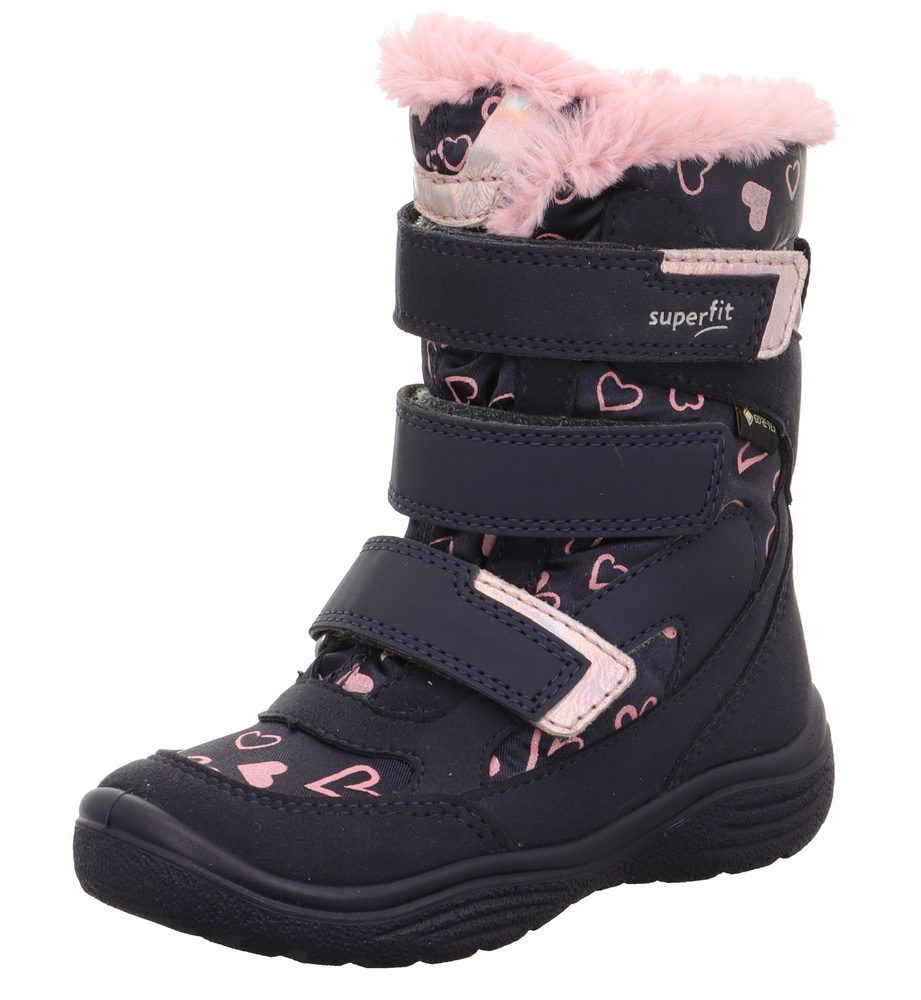 Dívčí zimní boty CRYSTAL Blue/Pink Gore-Tex, Superfit,1-009090-8020 - 26