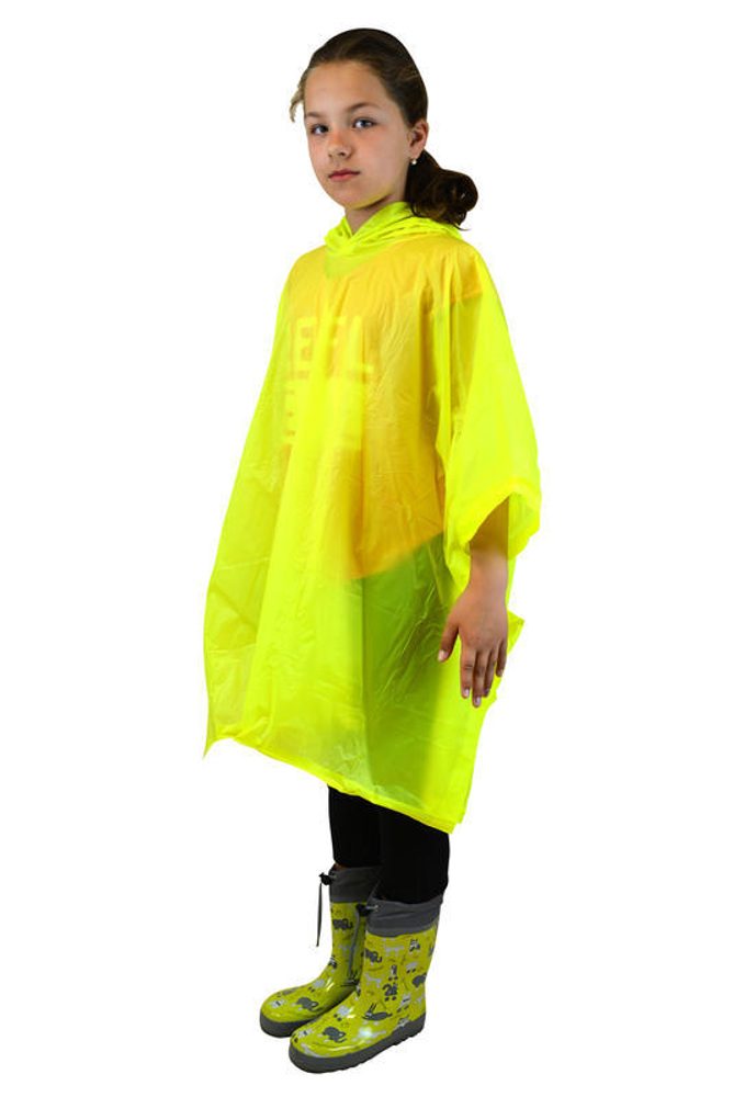 poncho PVC neonová, Pidilidi, PL0066, žlutá - dětská