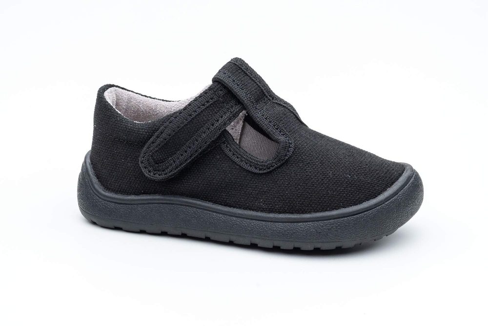 Chlapčenské barefoot papuče Protetika KIRBY BLACK - 23