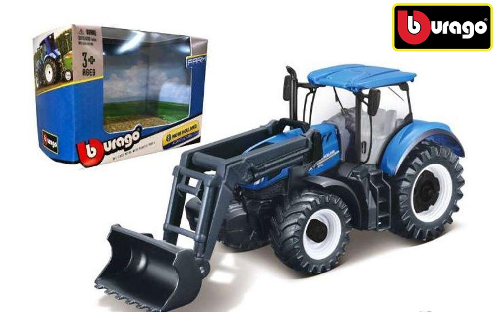 Bburago Farm Traktor New Holland s přední lžící, W012162