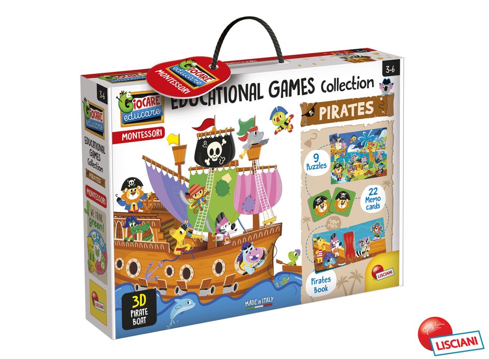 Levně Montessori kolekce vzdělávacích her piráti, Lisciani, W013814
