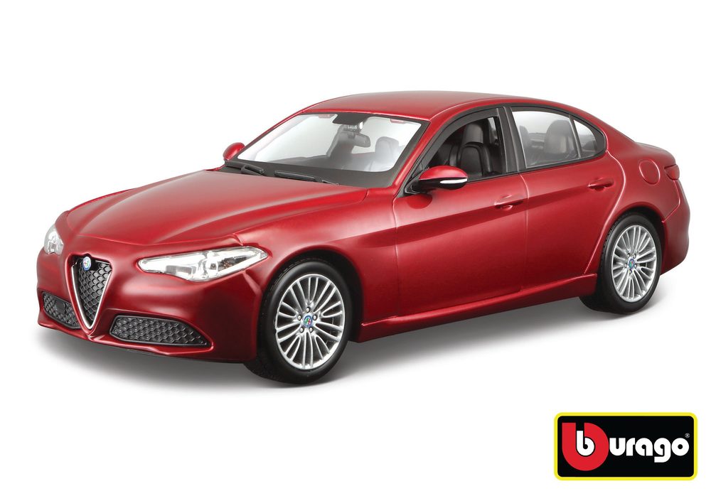 Bburago 1:24 Alfa Romeo Giulia (2016) Metallic Red, Bburago, W007264