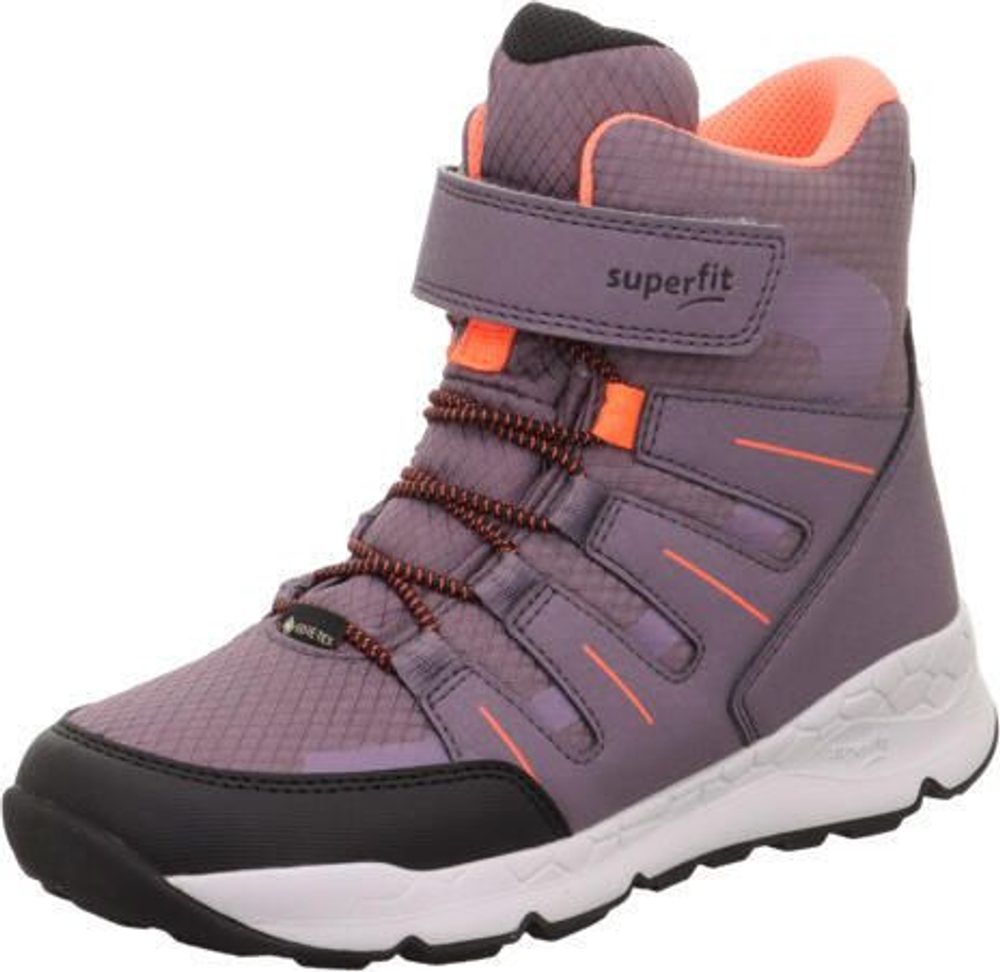 Dievčenské zimné topánky FREE RIDE Purple/Orange Gore-Tex, Superfit , 1-000568-8500, fialová - 34