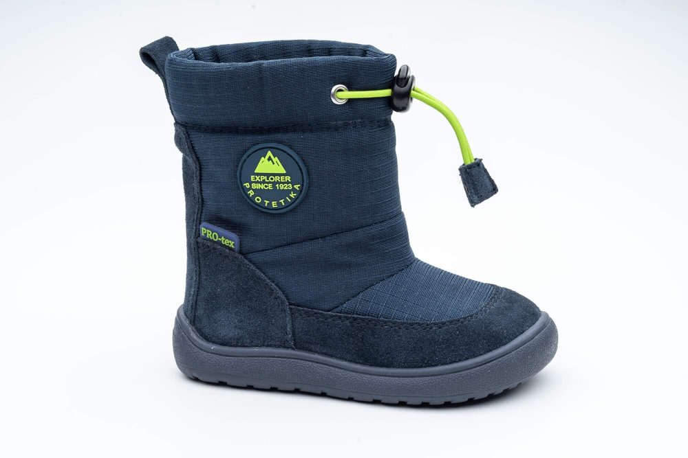 Chlapecké zimní barefoot boty PRO-tex HEIKO NAVY - 32