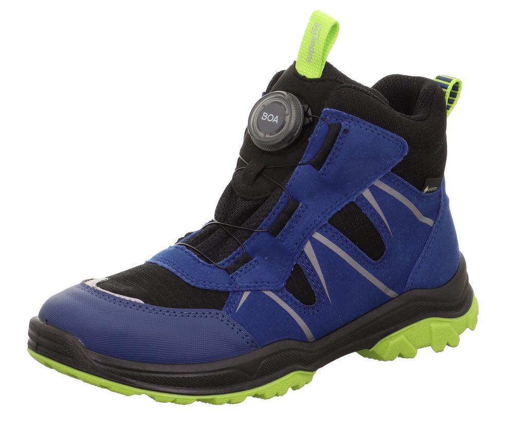 Chlapčenské celoročné topánky JUPITER Blau/Green Gore-Tex BOA, Superfit,1-000076-8010 - 34