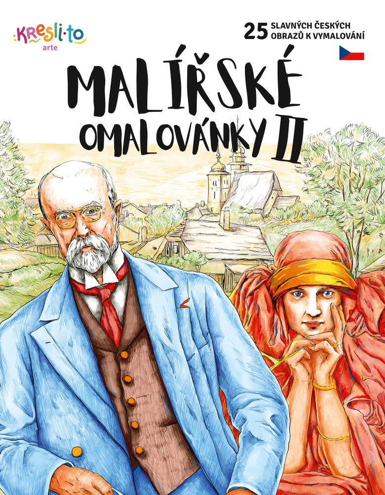 Levně Malířské omalovánky II. - 25 českých umělců, Kresli.to, W025050