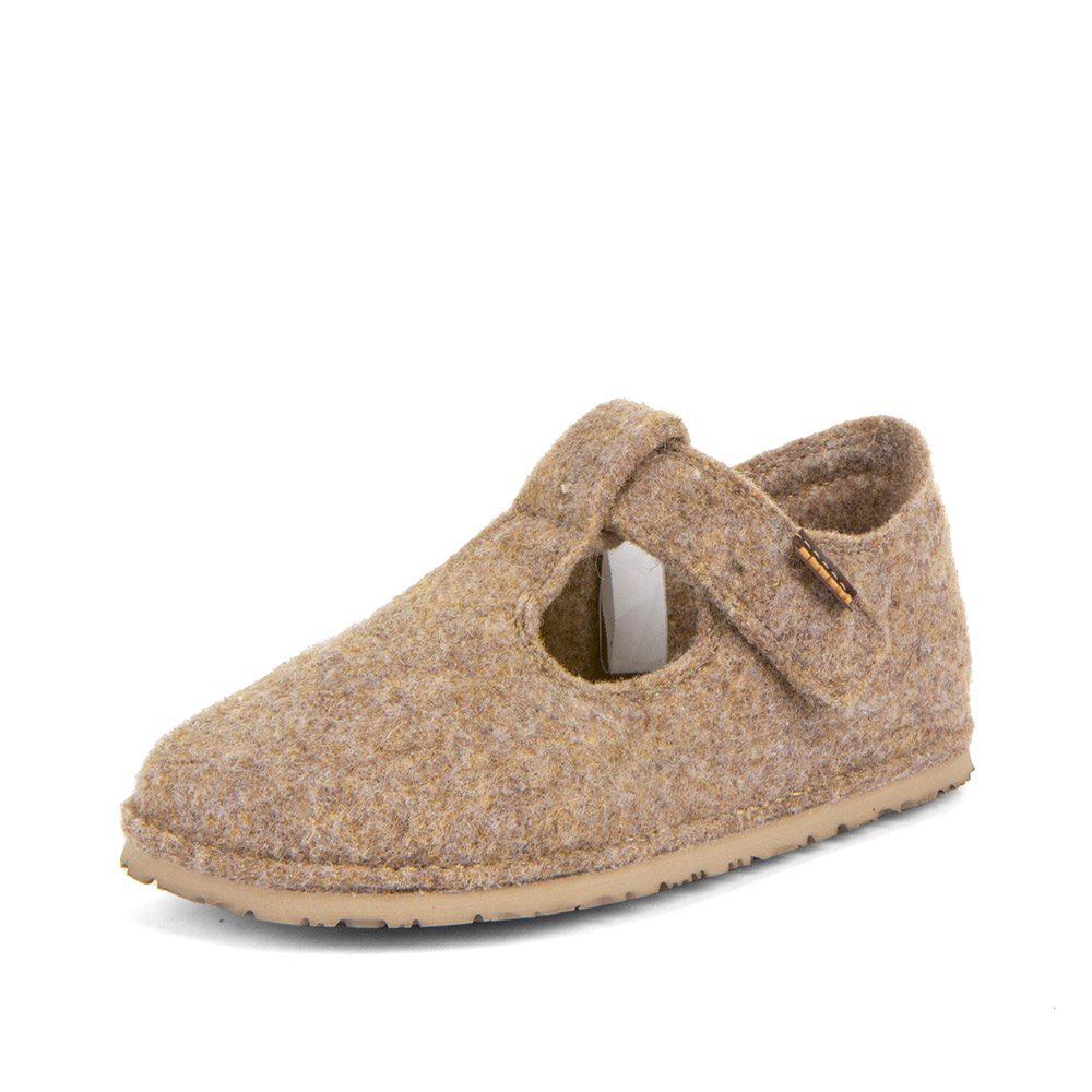 Levně Dětské barefoot bačkory FLEXY WOOLY Beige Froddo G1700378-4 - béžová - 23