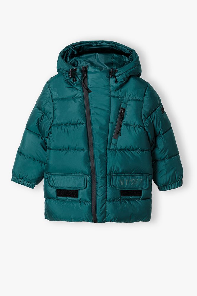 Chlapčenská zimná bunda Puffa, Minoti, divízia 2, zelená - 158/164 | 13/14let