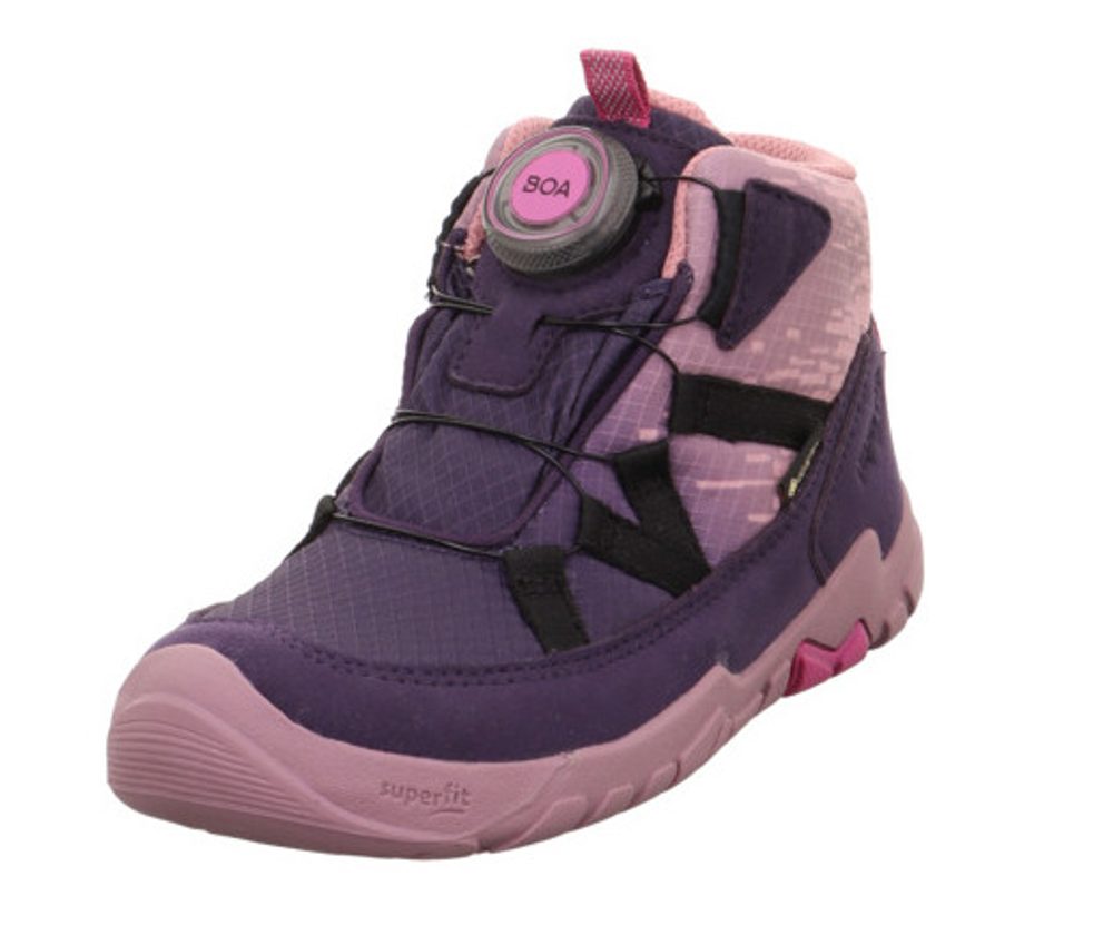 Dívčí celoroční barefit boty TRACE Purple/ Pink GTX Superfit 1-006040-8500 - 30