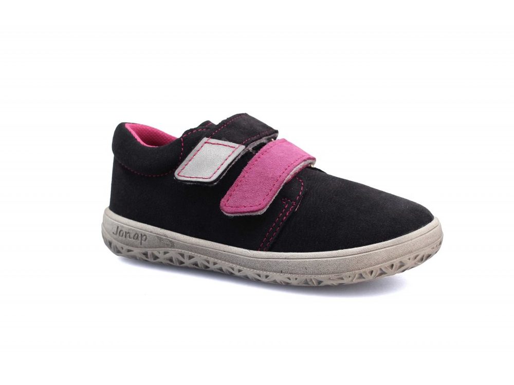 dievčenská celoročná barefoot obuv J-B1/S/V grey/pink, jonap, grey - 21