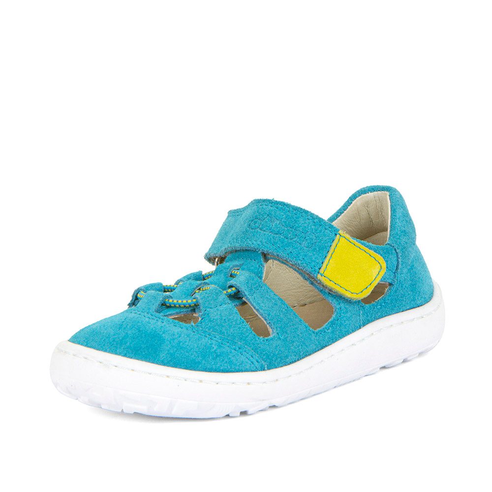 Levně Dívčí barefoot sandály ELASTIC Turquoise Froddo G3150262-15 tyrkysová - 24