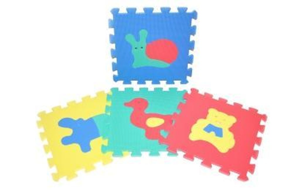 Levně Měkké puzzle bloky zvířata, WIKY, 118621