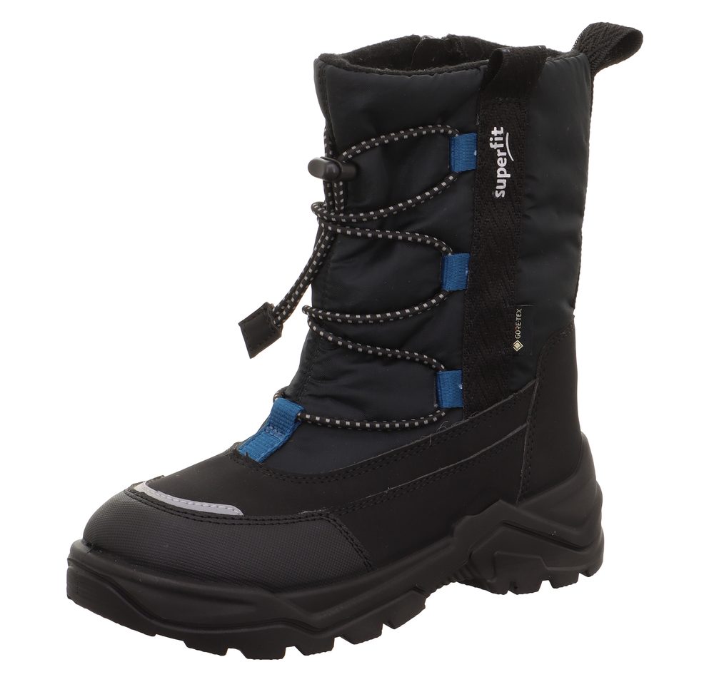 Chlapecké zimní boty barefit SNOW MAX Black/Blue Gore-Tex, Superfit , 1-002025-0000, černá - 27
