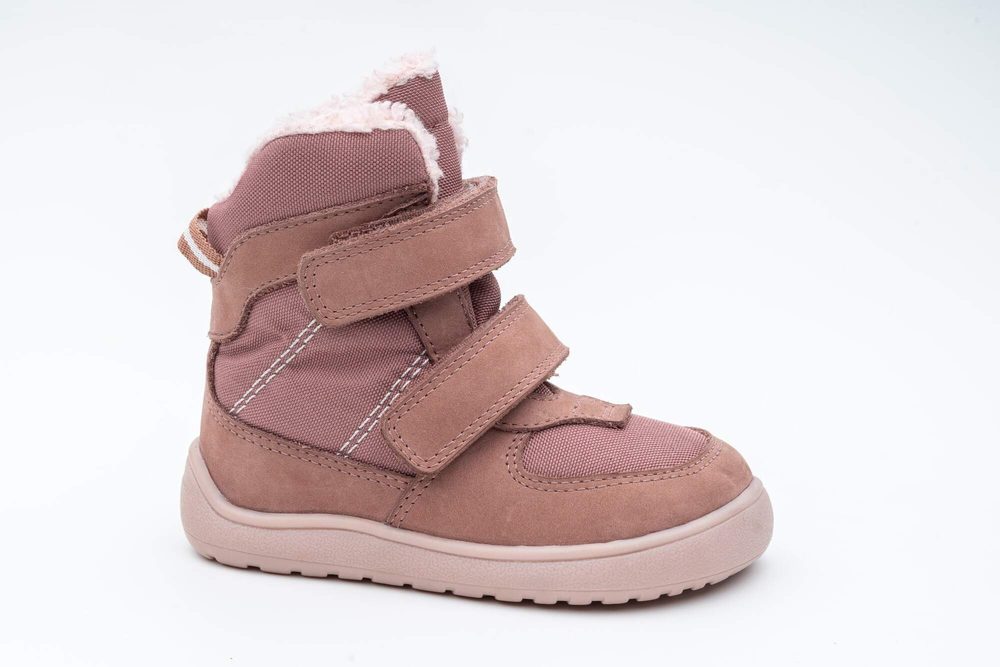 Dívčí zimní barefoot boty PRO-tex LORA OLD PINK - 33
