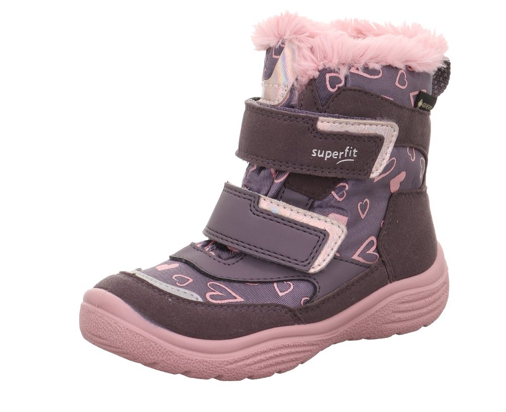 Dívčí zimní boty CRYSTAL Purple/Pink Gore-Tex, Superfit,1-009091-8510 - 31