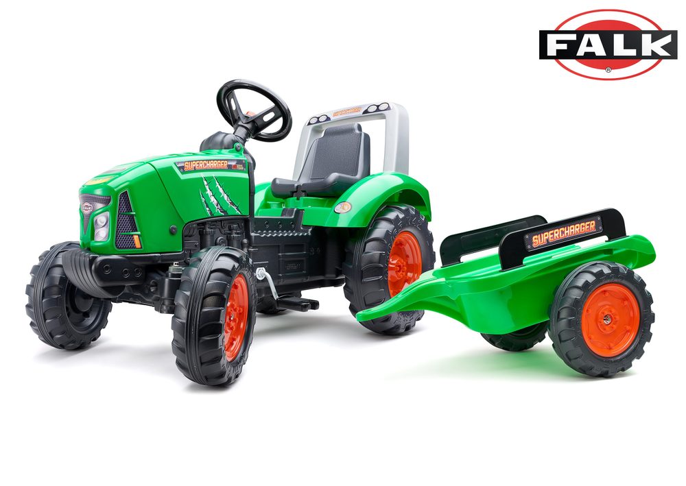 E-shop FALK Vychádzkový traktor Supercharger zelený, Falk, W011261