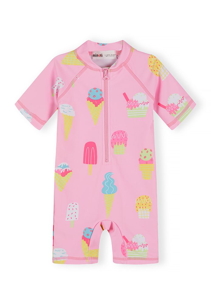 Dievčenský plavkový set Minoti 30SWIM100 ružový - 116/122 | 6/7let