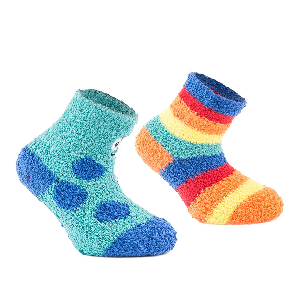 Levně ponožky chlapecké FLUFFY s protiskluzem - 2pack, Pidilidi, PD0148-02, kluk - 6-12m