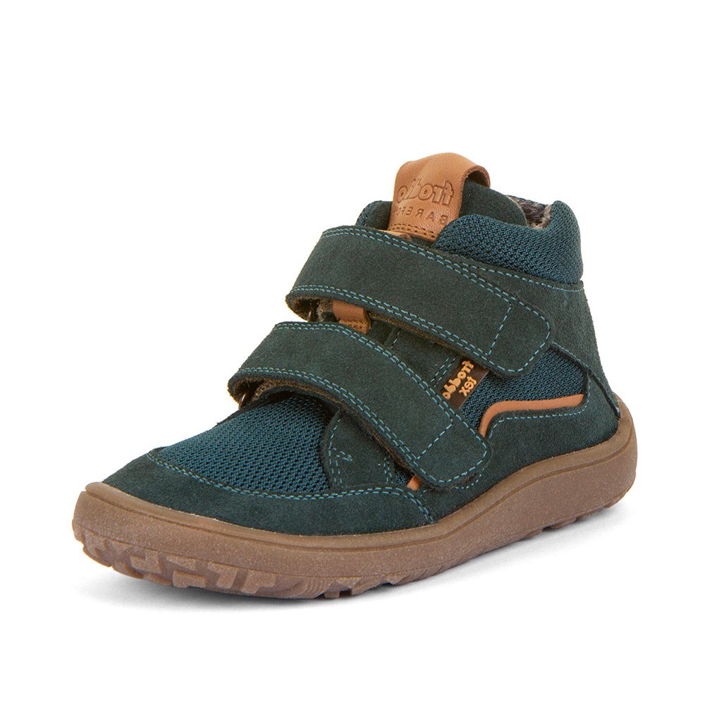 Levně Chlapecké barefoot boty TEX AUTUMN Petroleum Froddo G3110254-13 - khaki - 23