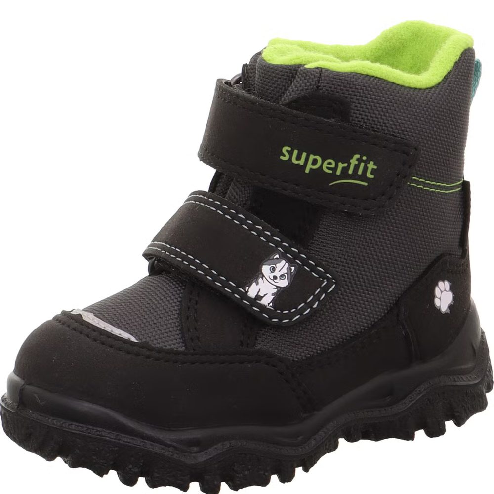 Dětské zimní boty HUSKY1 Black/Light Green Superfit 1-006047-0020 - 23