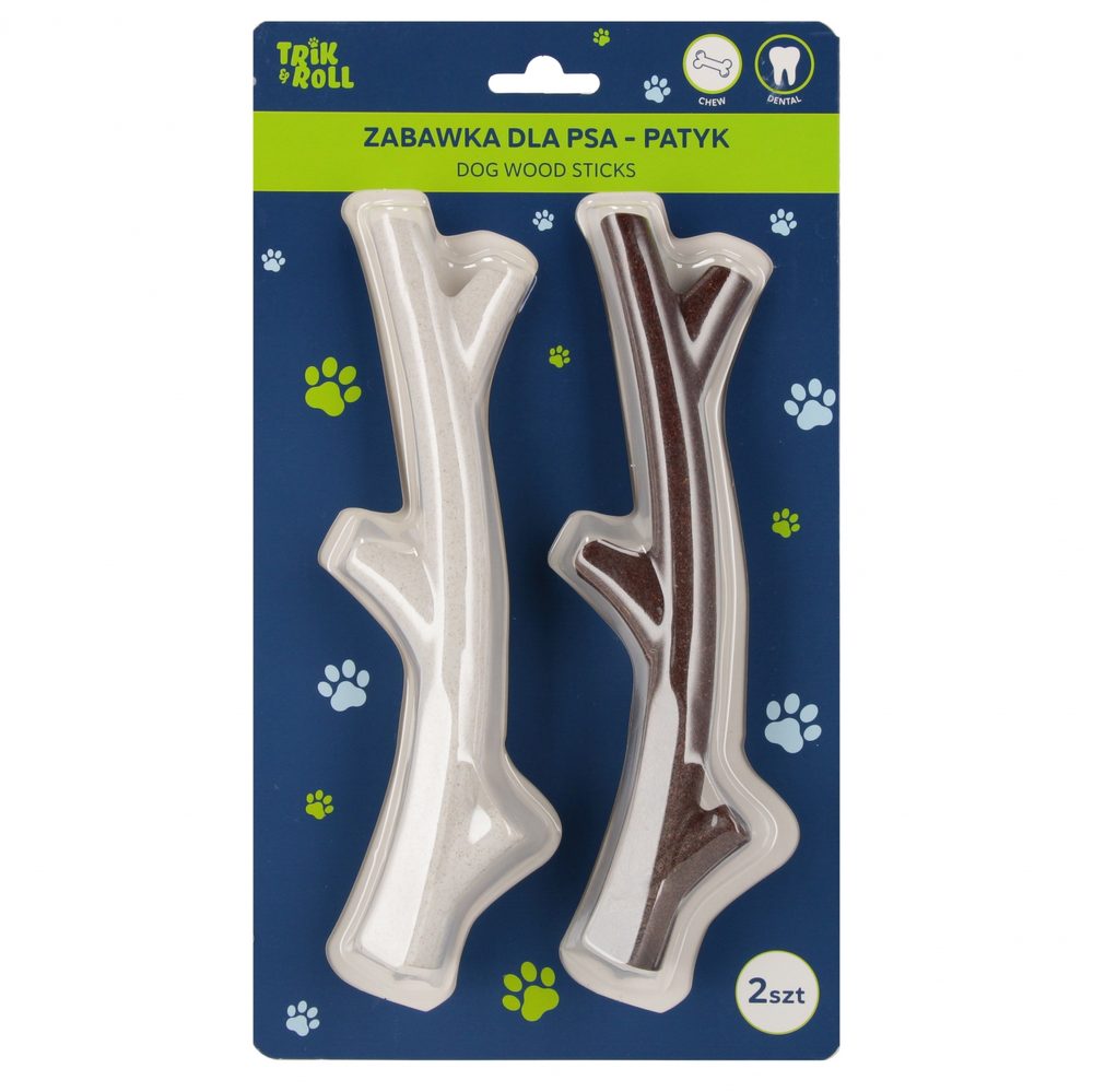 Hračka pro mazlíčky větev pro psy 2ks 20 cm, Wiky, W061377