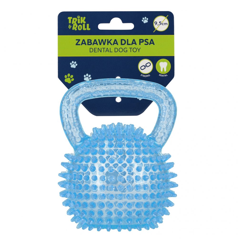 Hračka pro mazlíčky pro psy s úchytem modrá 9,5 cm, Wiky, W061376