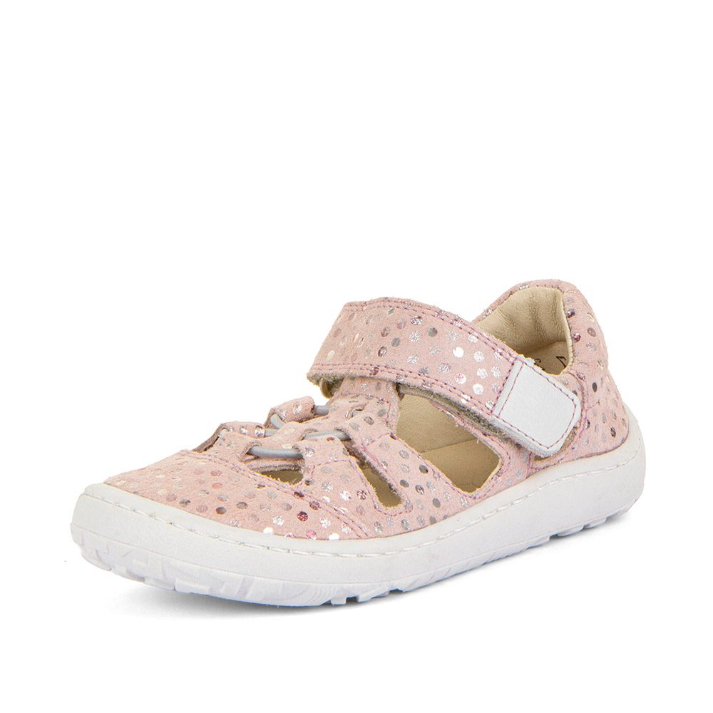 Levně Dívčí barefoot sandály ELASTIC Pink+ Froddo G3150262-7 růžová - 33