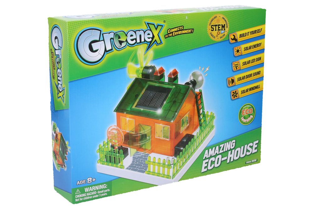 Levně Greenex Solární eko domek stavebnice, Wiky, W013775