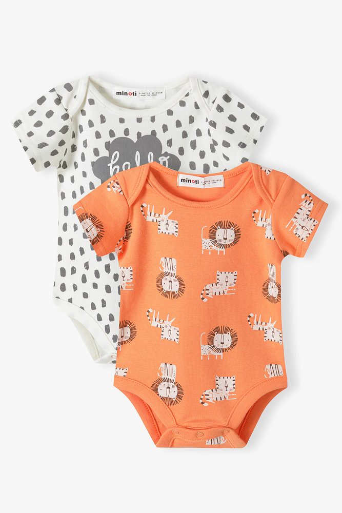Dojčenské body 2pack, Minoti, skryť 4, chlapec - 50/56 | NB