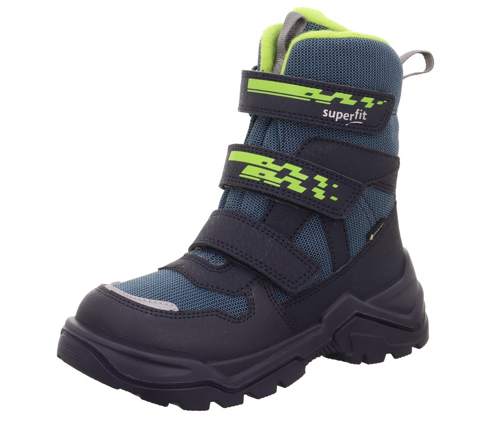 Chlapecké zimní boty SNOW MAX Blue/Light Green GTX Superfit 1-002023-8050 - 28
