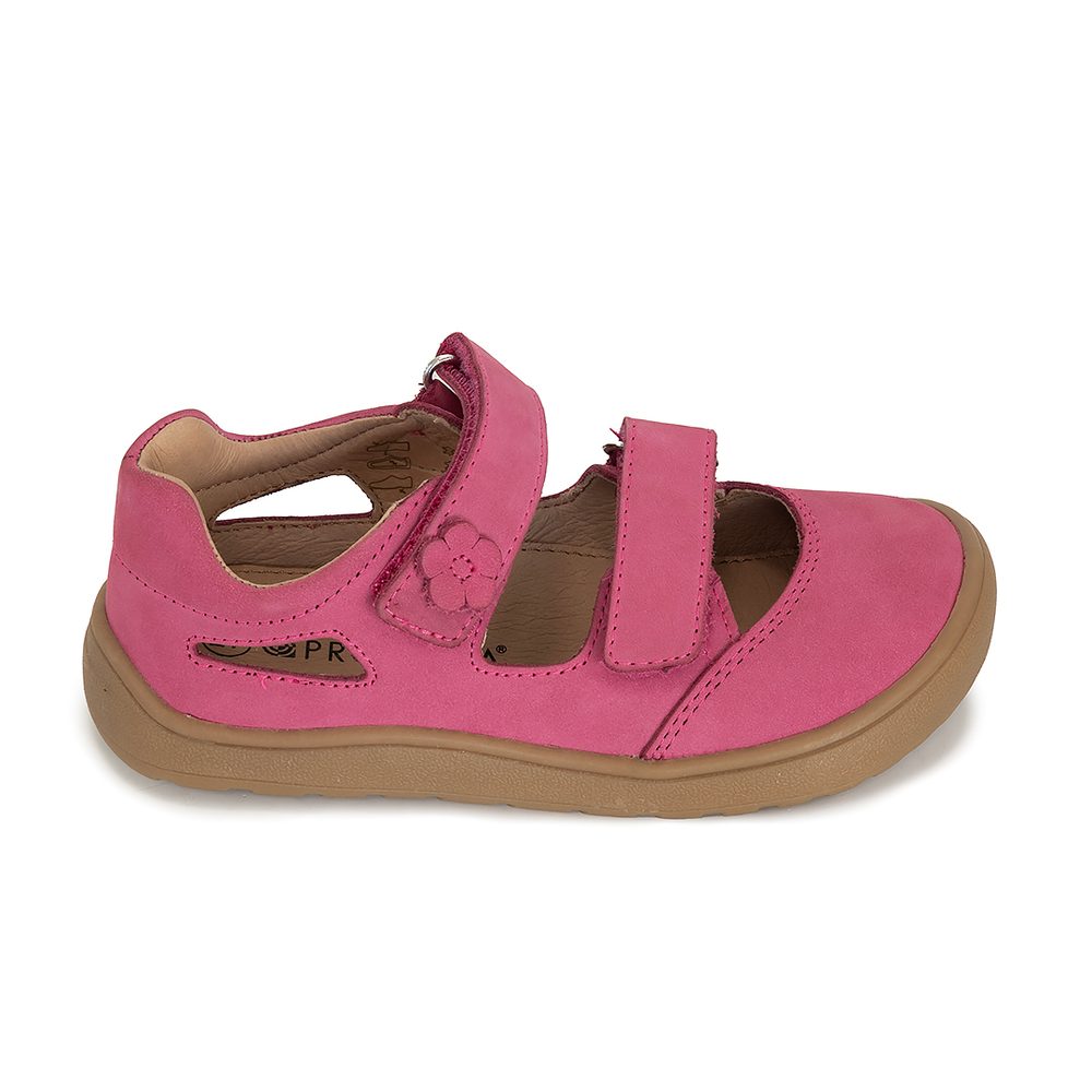 Levně Dívčí sandály Barefoot PADY KORAL, Protetika, červená - 31