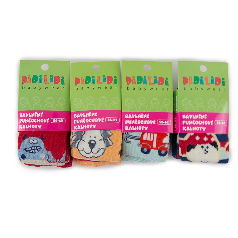 punčochy 4pack, kluk, Pidilidi, PD368-02 - 56/62